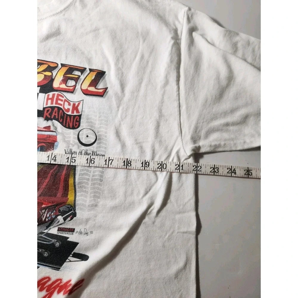 Vintage Hanes Beefy-T Korbel California Champagne Heck Racing Graphic Shirt L